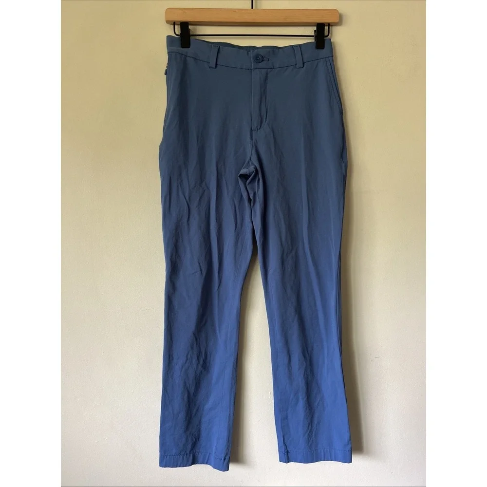 Vineyard Vines Boys Performance On-The-Go Pants Size 14 Blue Chino OTG